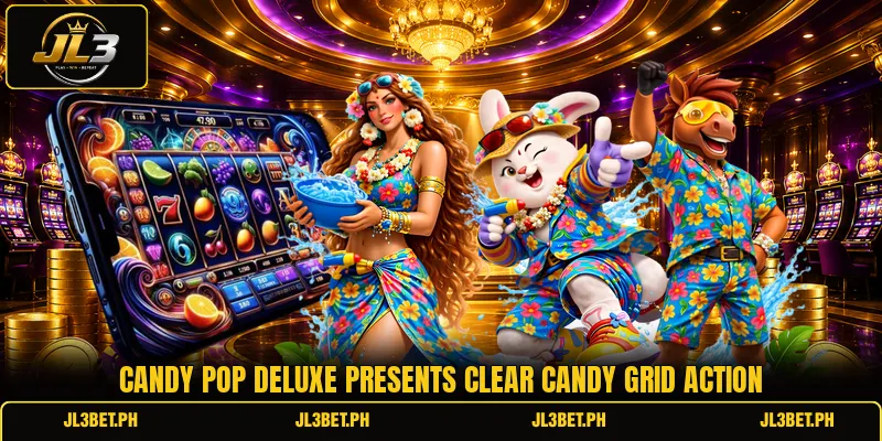 Candy Pop Deluxe presents clear candy grid action