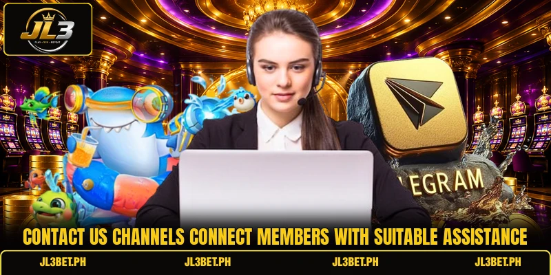 Contact us channels connect members with suitable assistance