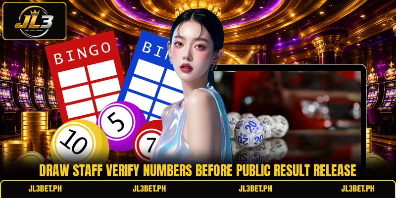 Draw staff verify numbers before public result release