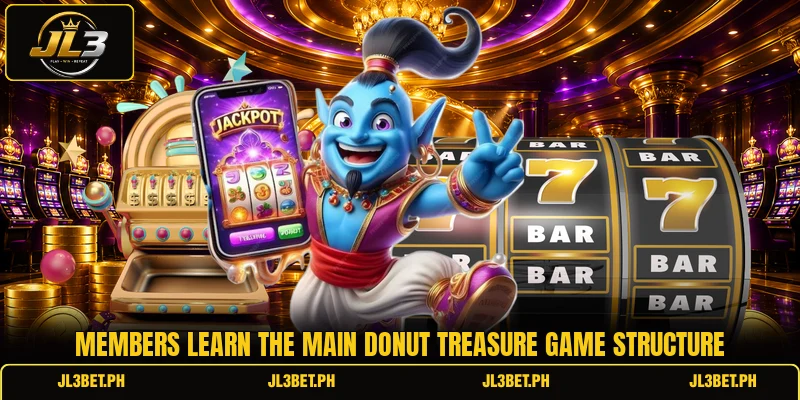 Members learn the main Donut Treasure game structure