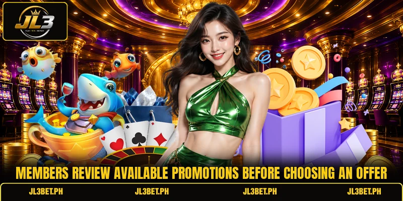 Members review available promotions before choosing an offer Members review available promotions before choosing an offer