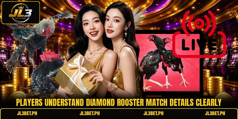 Players understand diamond rooster match details clearly Players understand diamond rooster match details clearly