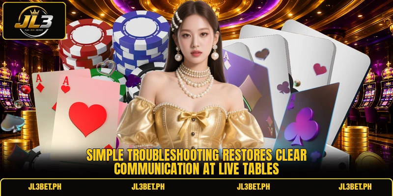 Simple troubleshooting restores clear communication at live tables